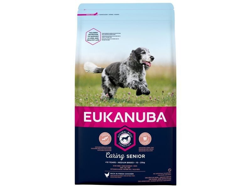 EUK 12KG SENIOR MEDIUM BREED CHICKEN