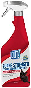 OUT! SUPER STRENGTH STAIN AND ODOUR REMOVER FOR CATS 500ML