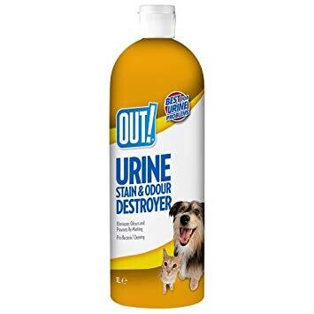 OUT! URINE  STAIN AND ODOUR DESTROYER 1L