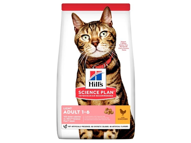 HILLS CAT 1.5KG ADULT LIGHT CHICKEN