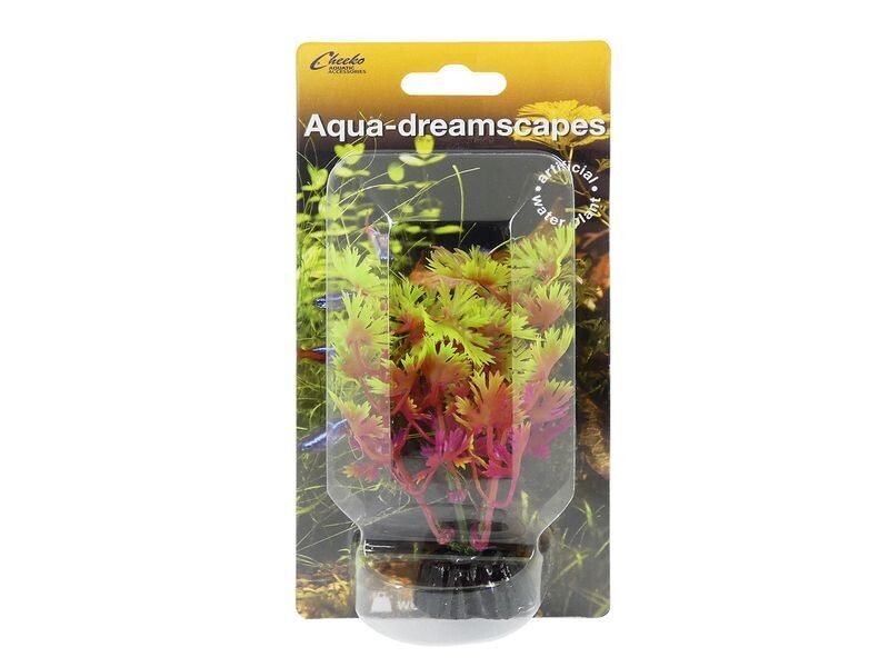 CHEEKO GREEN &amp; PURPLE SM LEAF PLAS PLANT 4&quot;10CM