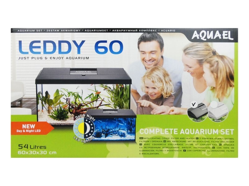 LEDDY BLACK TROPICAL AQUARIUM 60CM 54LT ( Not Available For Delivery)