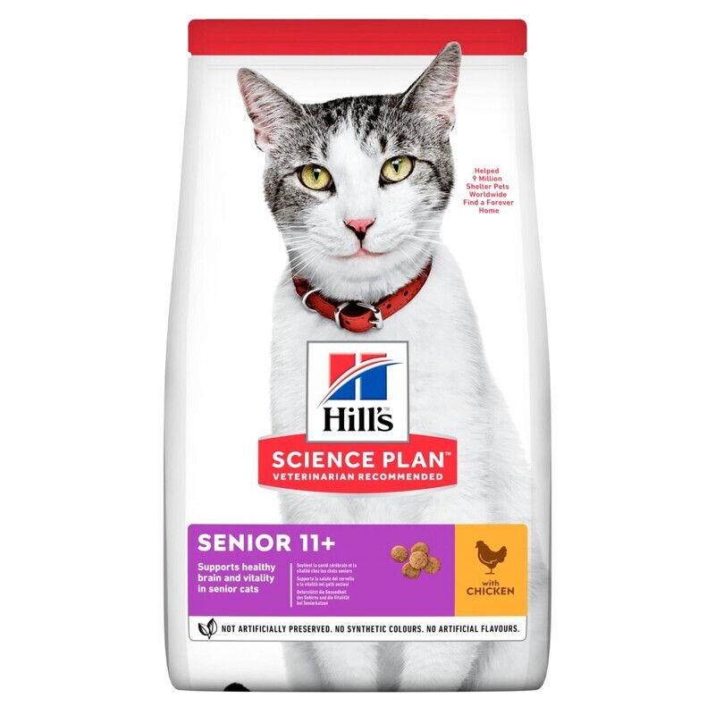 HILL&#39;S SCIENCE PLAN Senior 11+ Cat Food with Chicken