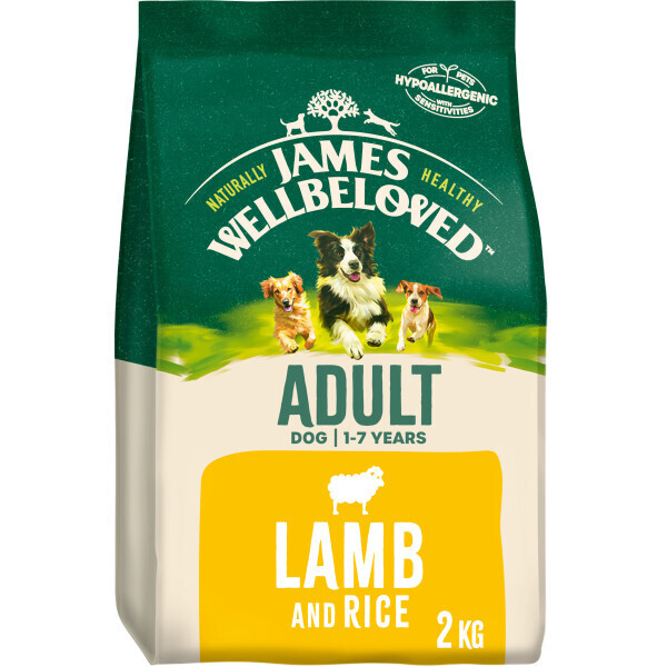 James Wellbeloved Adult Lamb &amp; Rice DRY DOG FOOD 2kg
