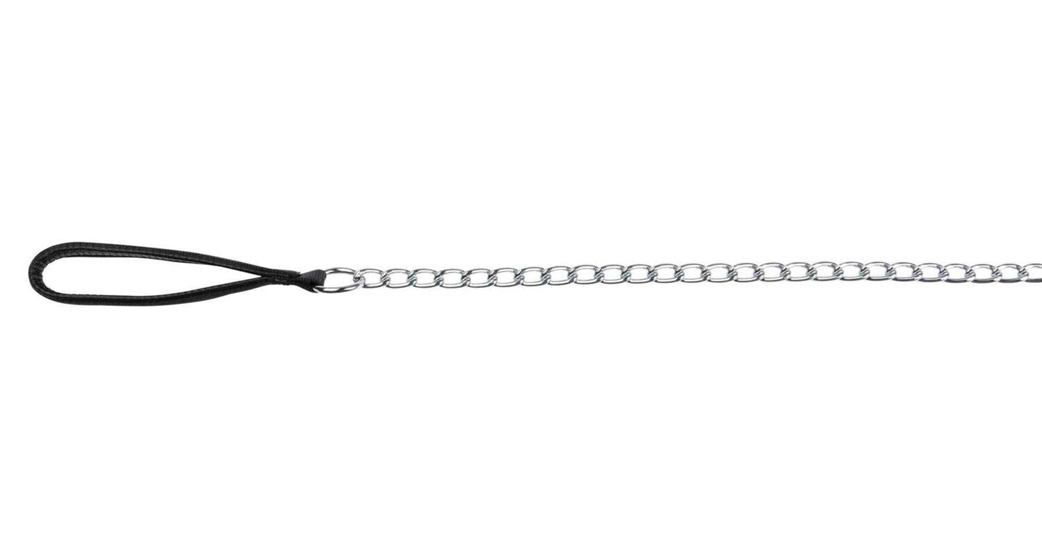 TRIXIE Chain Leash with Nylon Hand Loop L-XL