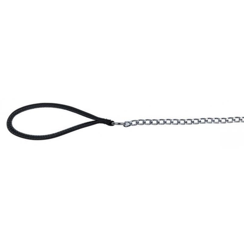 TRIXIE Chain Leash with Nylon Hand Loop M-L