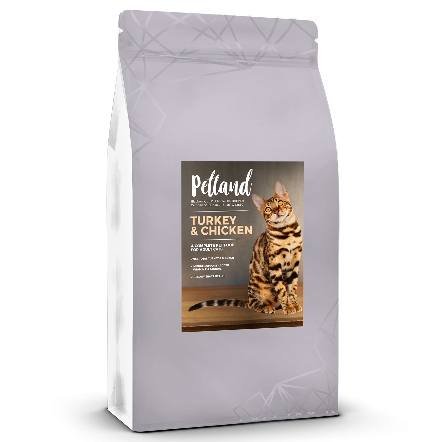 PETLAND ADULT CAT DRY FOOD TURKEY &amp; CHICKEN 1.5kg