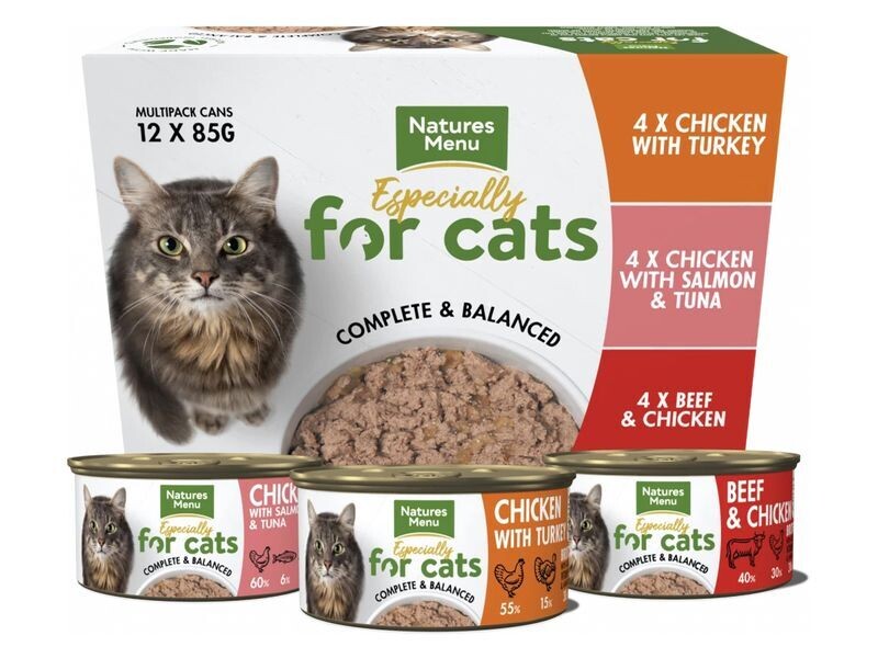 NAT MENU CAT TIN MULTIPACK 12X85G