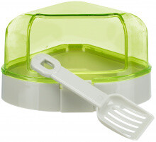 TRIXIE Corner Litter Tray with Roof
