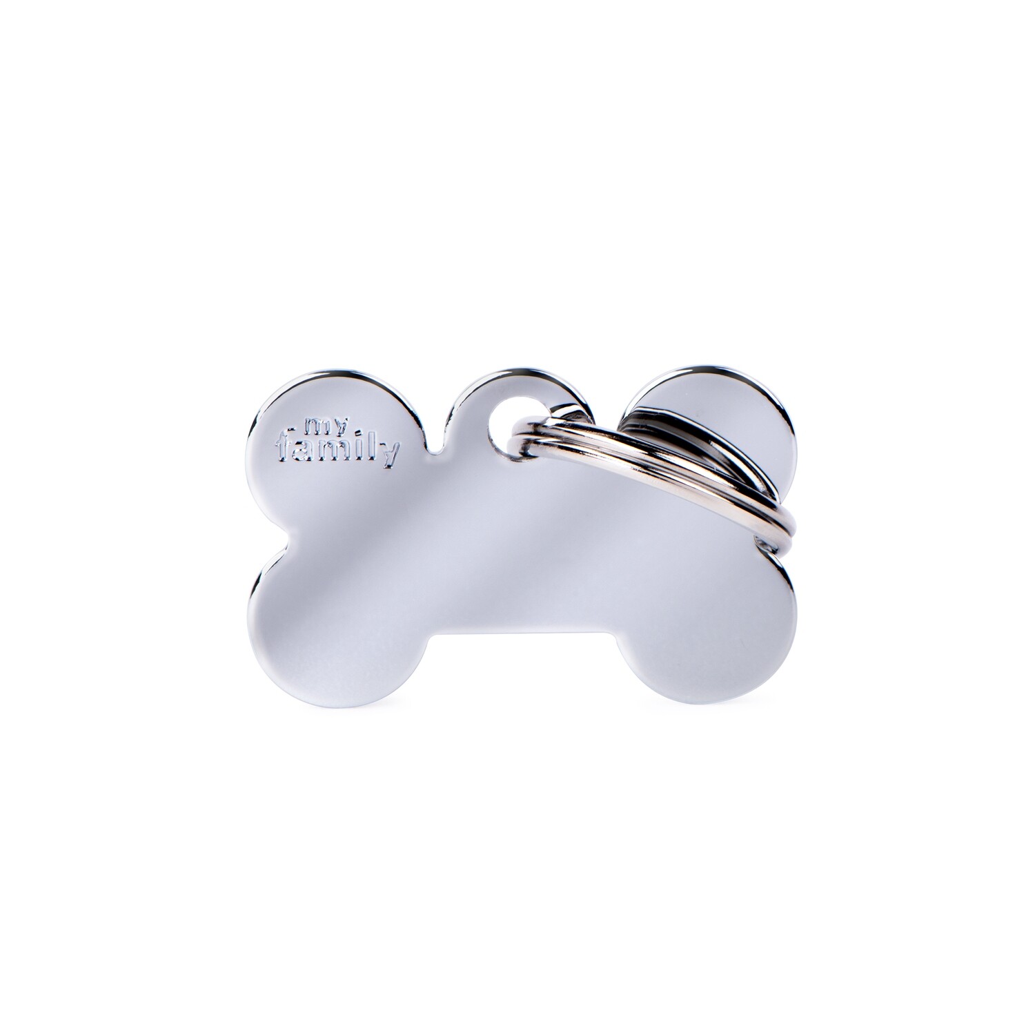 BASIC CHROME BONE ( 4 LINES OF PRINT ), DO YOU WANT ENGRAVING: NO, SIZE: MFB01 SMALL