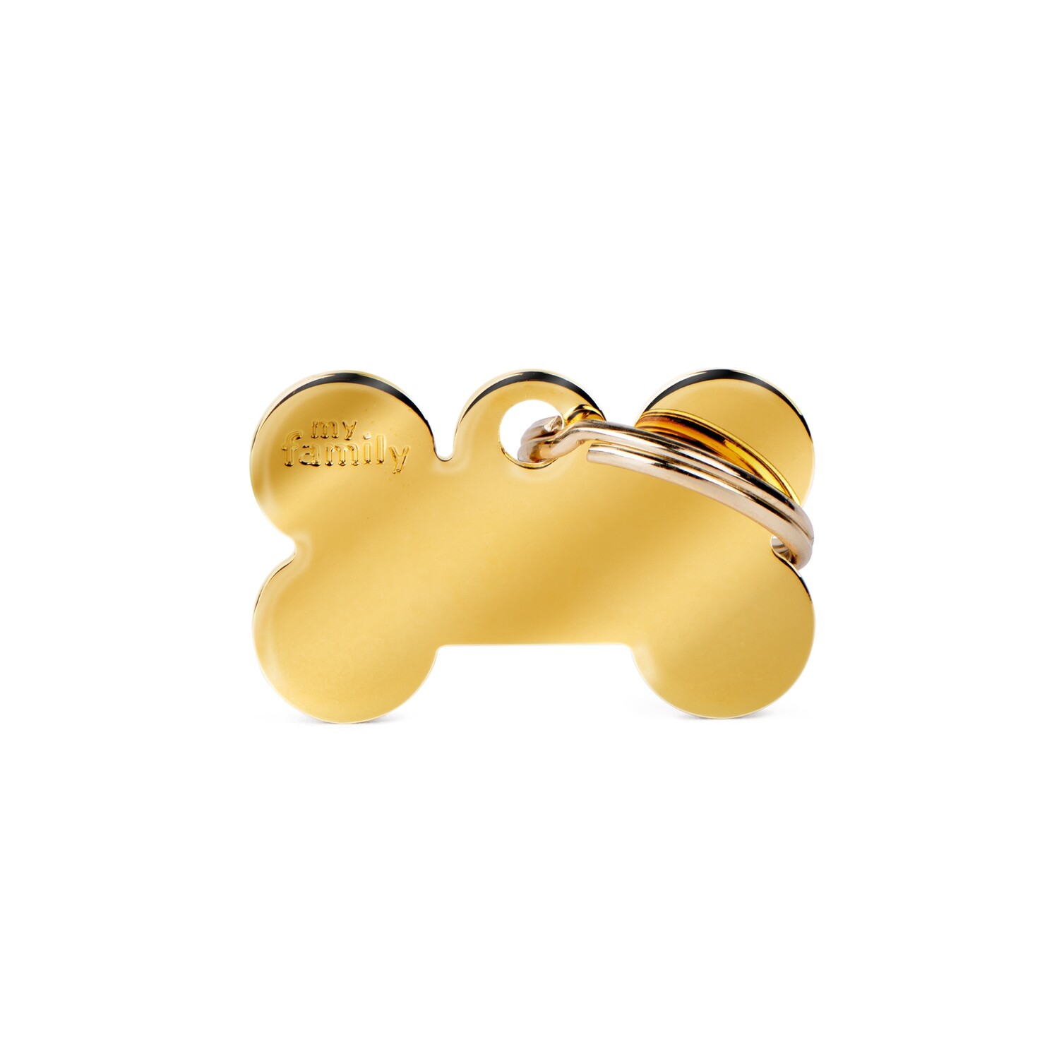 BASIC GOLDEN BRASS BONE ( 4 LINES OF PRINT)