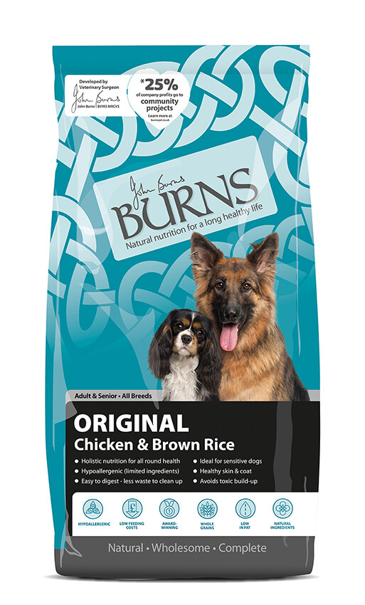 BURNS Original Chicken &amp; Brown Rice 12KG