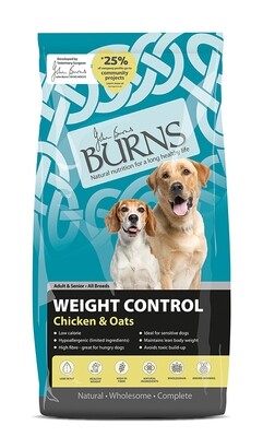 BURNS Weight Control Chicken &amp; Oats 12KG