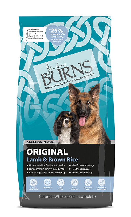 BURNS Original Lamb &amp; Brown Rice 12KG