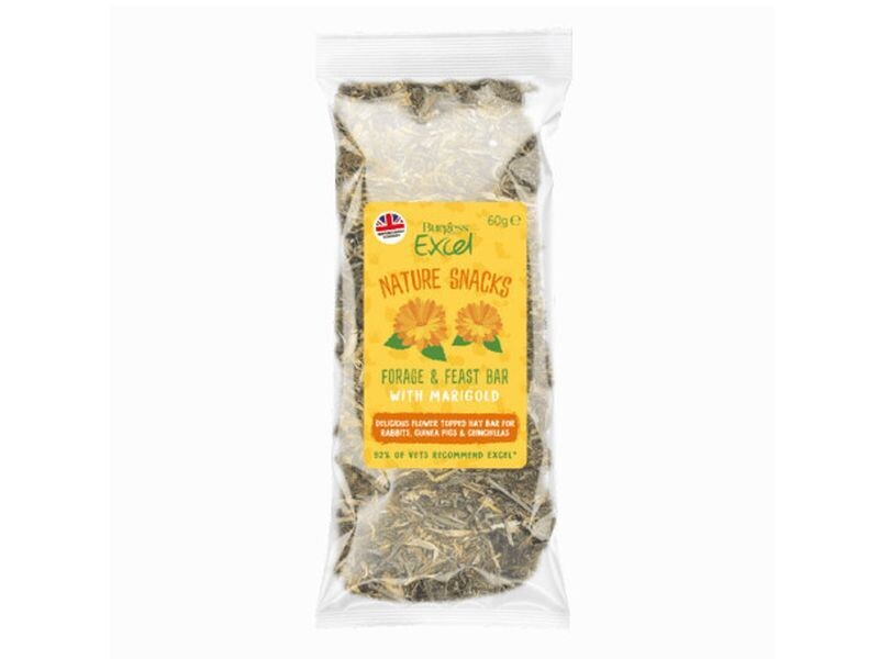 EXCEL FORAGE &amp; FEAST BAR MARIGOLD 60G