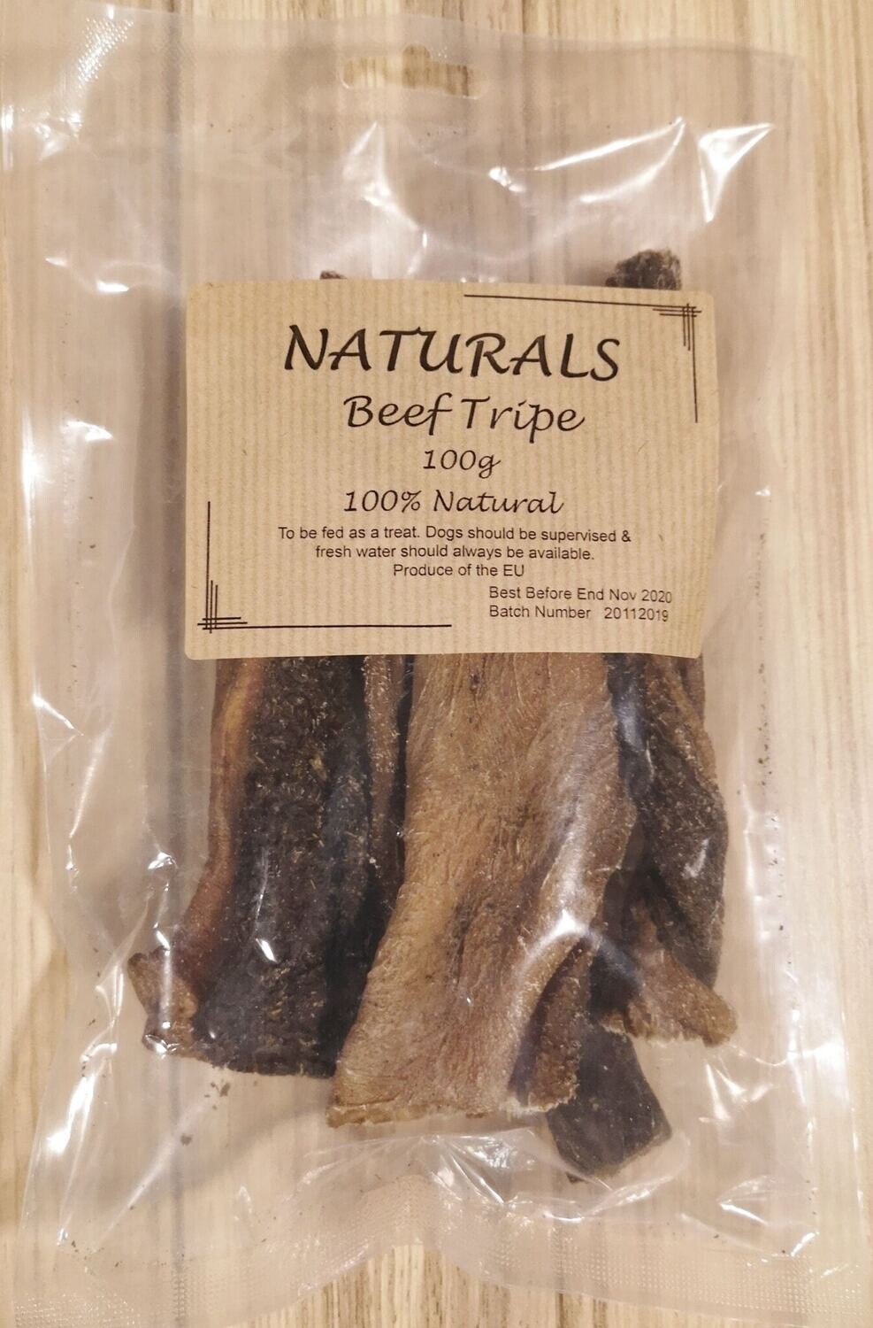 Naturals Dried BEEF Tripe 100g