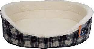 ELLIE BEIGE TARTAN BED 18&quot;