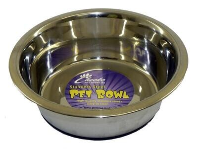 CHEEKO FUSION NON SLIP S/STEEL BOWL 1.5L 8.5&quot;