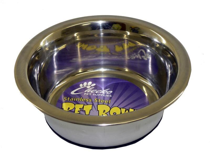 CHEEKO FUSION NON SLIP S/STEEL BOWL 750ML 6.5&quot;