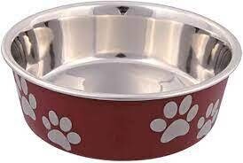 TRIXIE Bowl, stainless steel/plastic coating, 2.2 l/ 23 cm