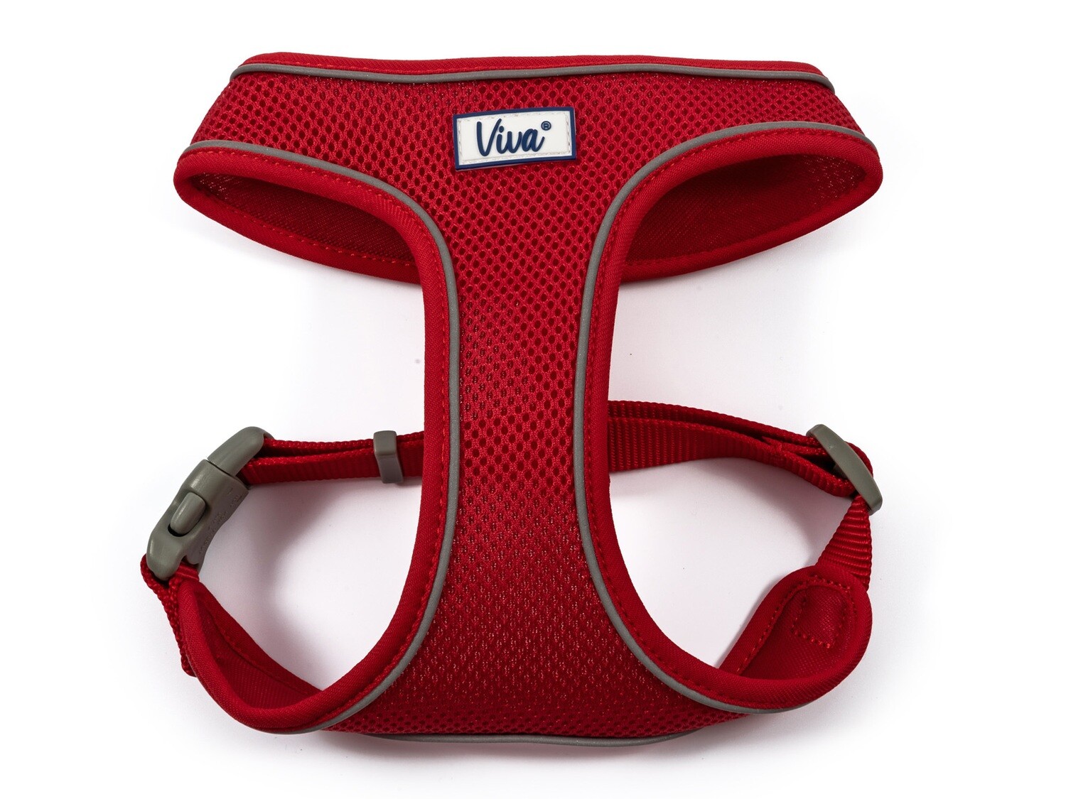 ANCOL VIVA COMFORT MESH DOG HARNESS  SML, COLOUR: RED