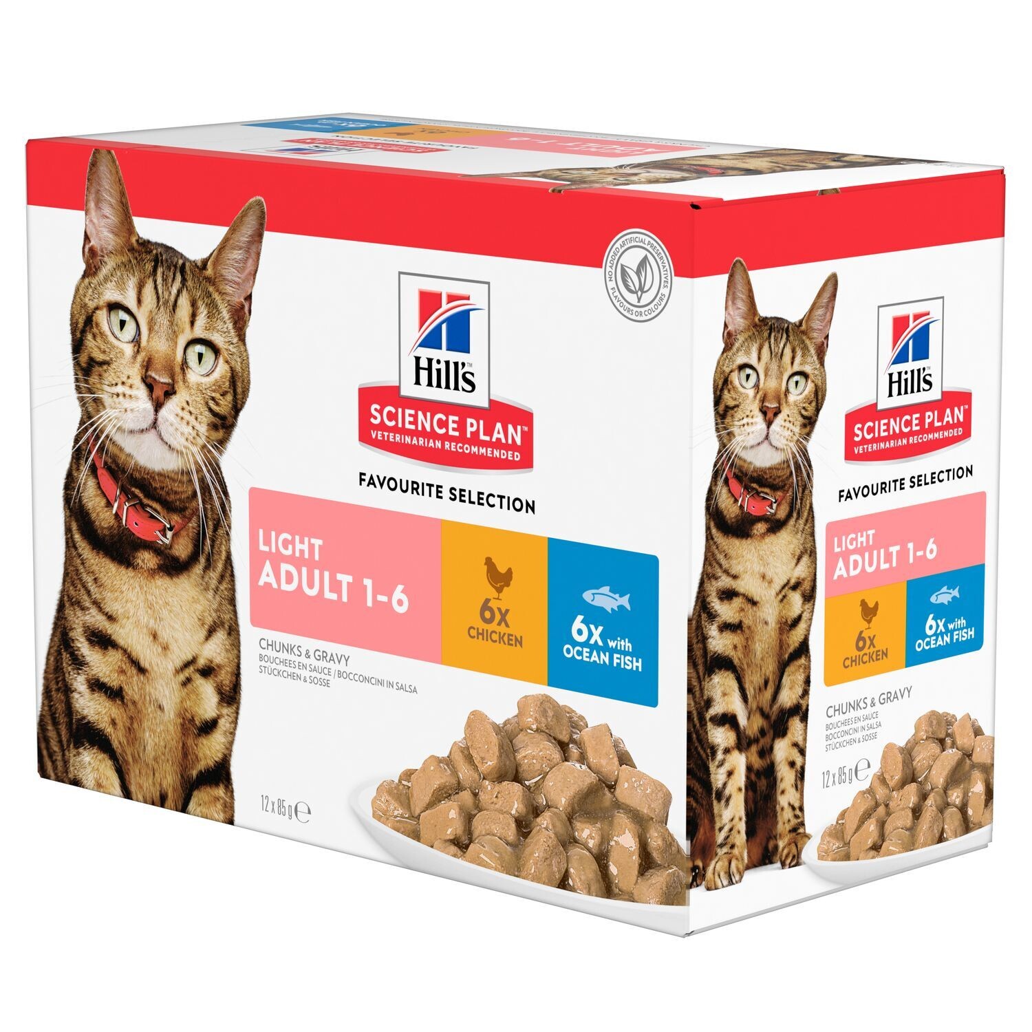 HILLS SCIENCE PLAN MULTIPACK LIGHT 12X85G