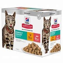 HILLS SCIENCE PLAN PERFECT WEIGHT MULTIPACK 12X85G