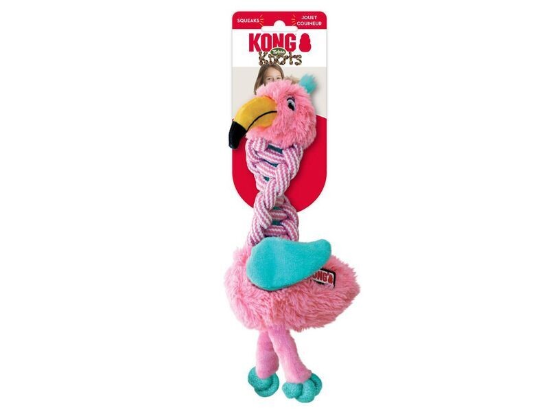 KONG KNOTS TWIST ASSTD DOG TOY SML/MED