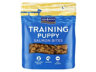 F4D TRAINING PUPPY SALMON BITES 80G
