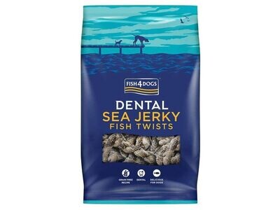F4D DENTAL SEA JERKY FISH TWISTS 100G