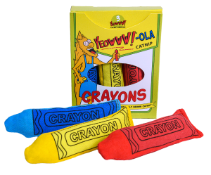 YEOWWW!-OLA CATNIP CRAYONS 3PC