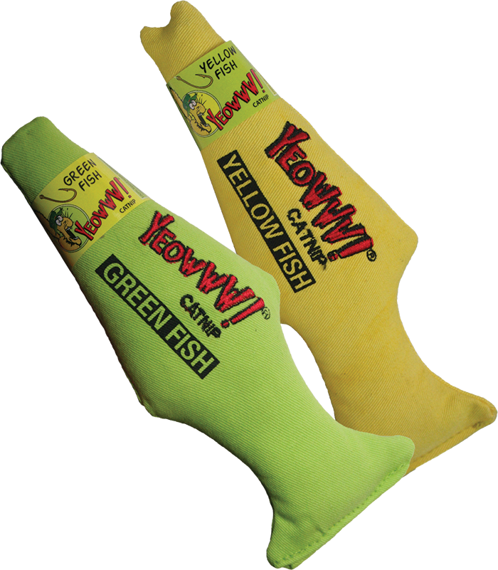 YEOWWW! GREEN FISH CATNIP