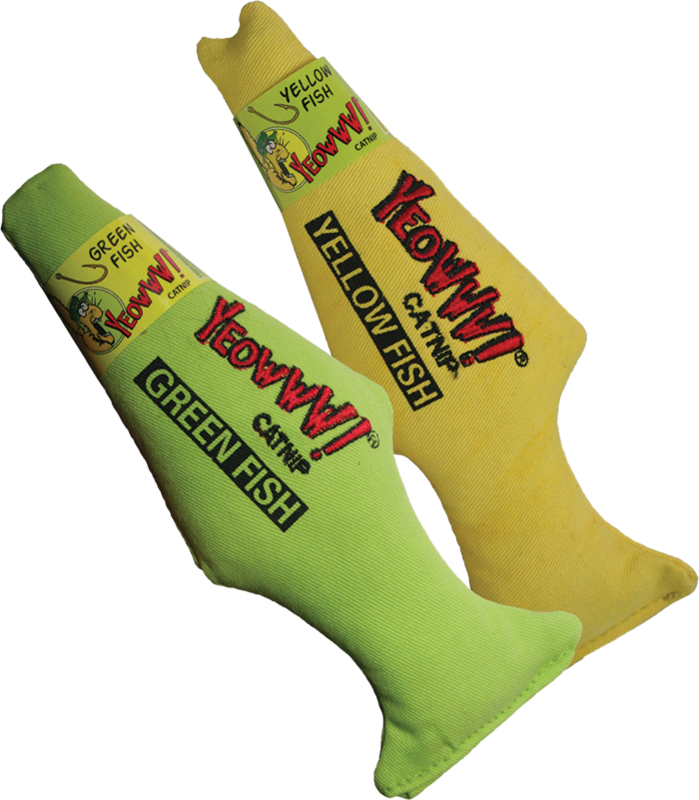 YEOWWW! GREEN FISH CATNIP