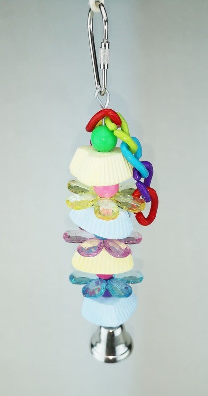 FLAMINGO BIRD TOY CALCIUM DAISY CUPCAKE 20CM