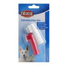 TRIXIE TOOTHBRUSH SET DOG/CAT 6CM 2PCS