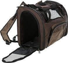TRIXIE SHIVA BACKPACK BROWN / BEIGE  41 X 30 X 21CM