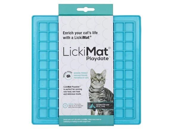 LICKIMAT PLAYDATE CAT TREAT MAT TRQ 16CM