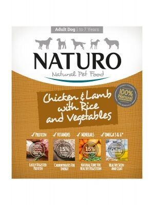 Naturo Adult Dog Chicken and Lamb with Rice &amp; Vegetables