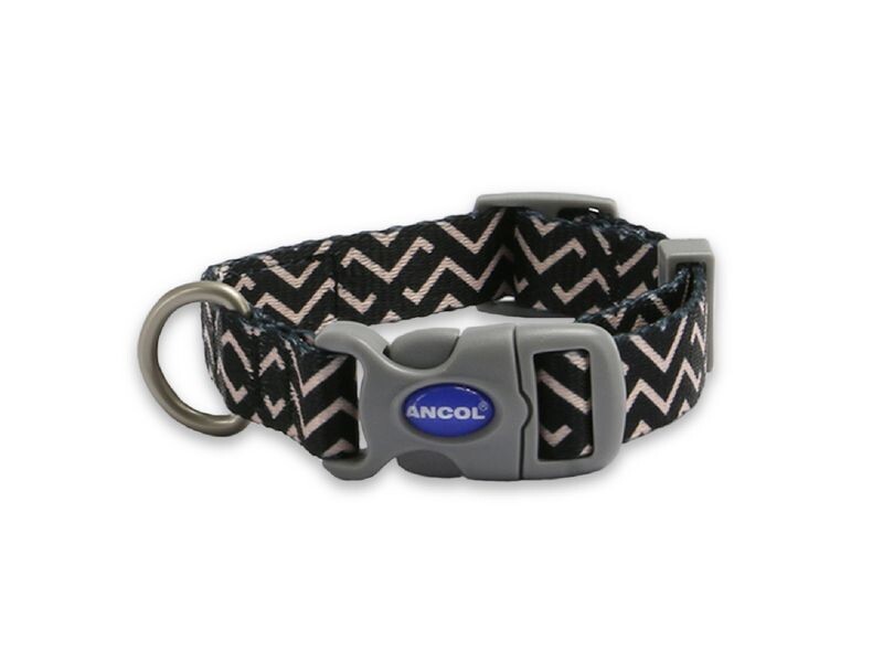 SOHO ZIGZAG NYLON ADJ COLLAR