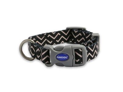 SOHO ZIGZAG NYLON ADJ COLLAR