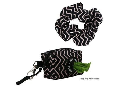 SOHO ZIGZAG POOP BAG HOLDER &amp; SCRUNCHIE