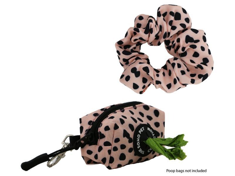 SOHO DALMATION POOP BAG HOLDER &amp; SCRUNCH