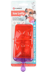 Flamingo dog ice lolly