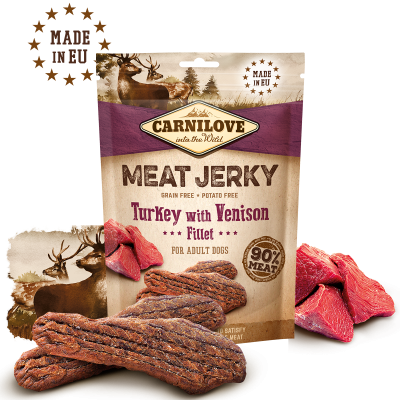 Carnilove Meat Jerky Turkey with Venison Fillet