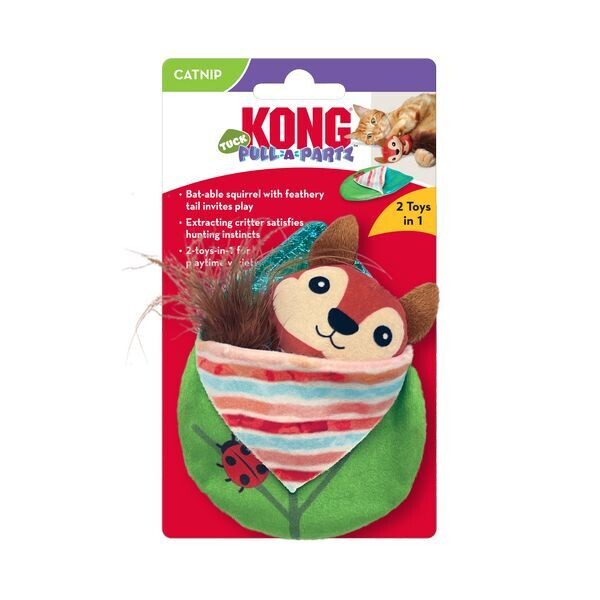 KONG PULL-A-PARTZ TUCK SQUIRREL 17CM
