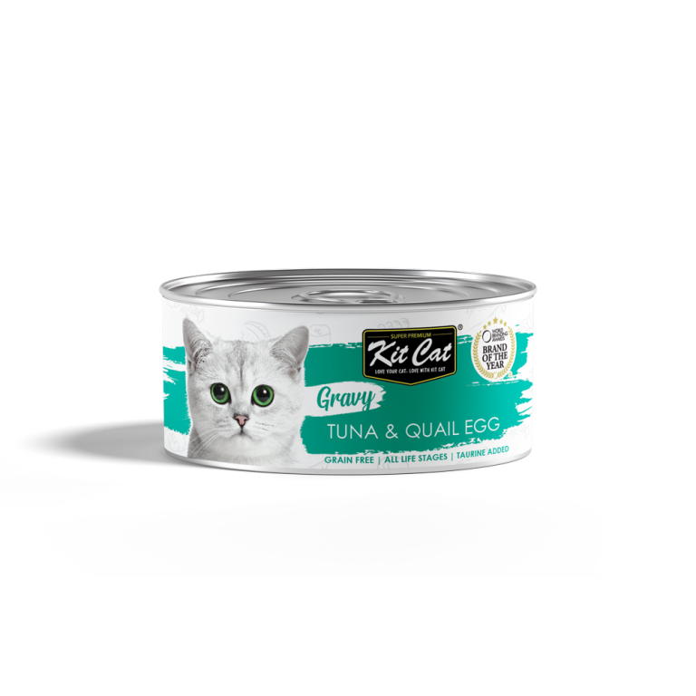 Kit Cat Gravy Canned Food (Tuna &amp; Quail Egg)