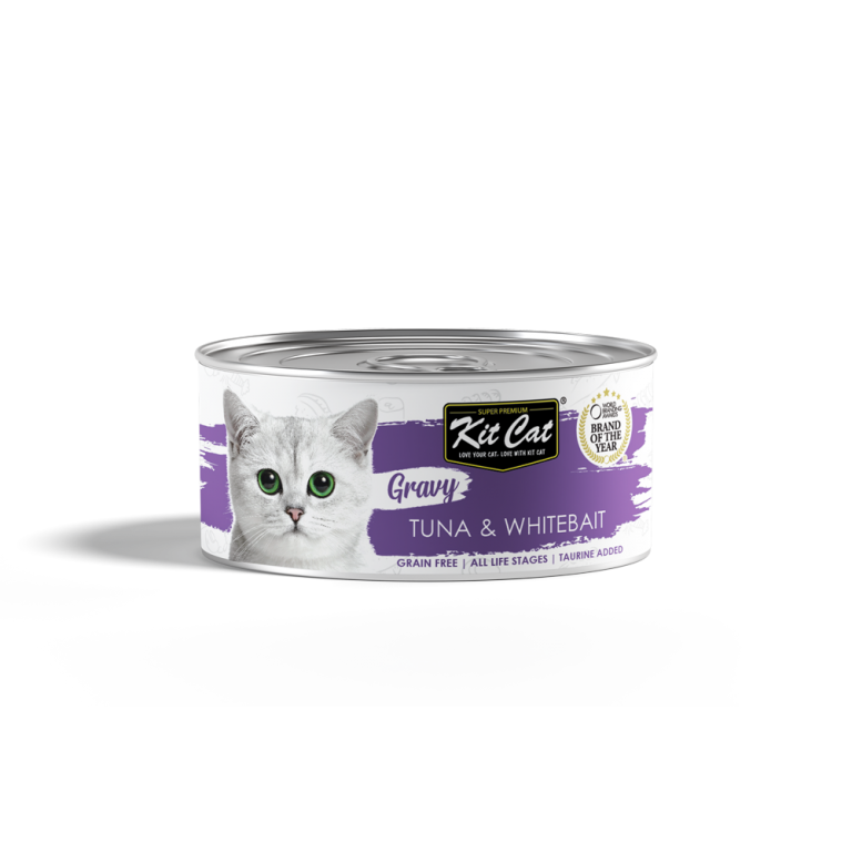 Kit Cat Gravy Canned Food (Tuna &amp; Whitebait)