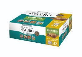 NATURO Adult Dog with Rice Variety Pack Trays 400g x 12