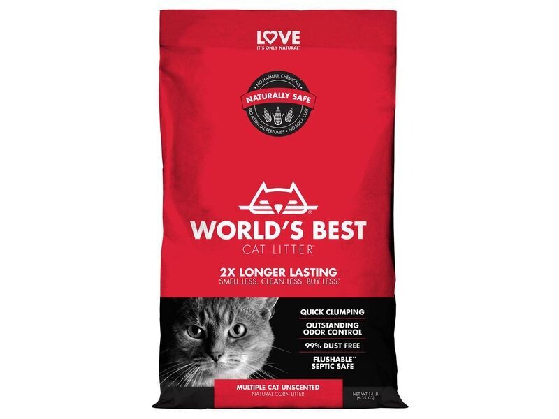 WORLDS BEST MULTI-CAT LITTER  RED