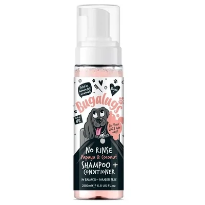 BUGALUGS No Rinse Papaya &amp; Coconut Shampoo + Conditioner